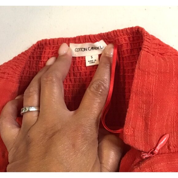 COTTON CANDY LA- WOMENS RED SIDE ZIP-UP CLOSURE HALTER DRESS SIZE SMALL - Picture 4 of 8